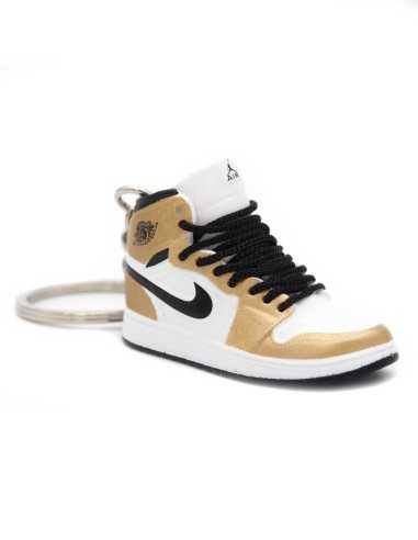 Porte-clé 3D Jordan 1 Metallic Gold