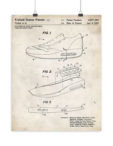 Poster Air Max 1 Design Vintage