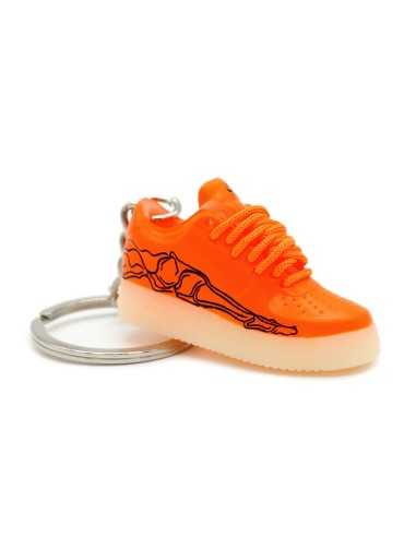 Porte-clé 3D Air Force 1 "Skeleton" Orange