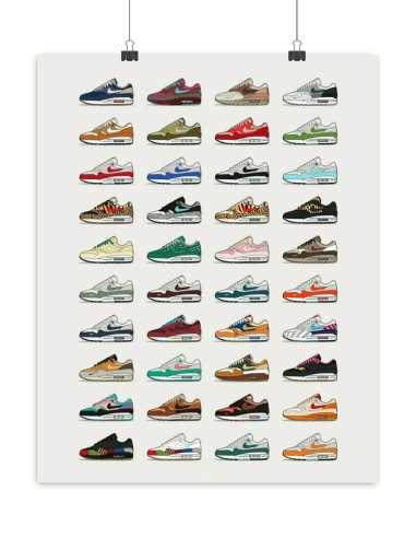 Poster sneakers Air Max 1 collection