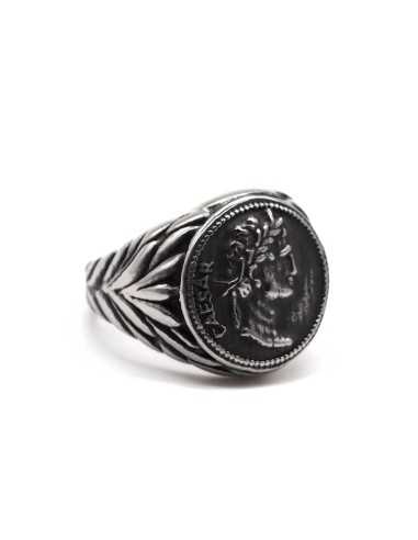 Chevalière Ceasar vintage silver