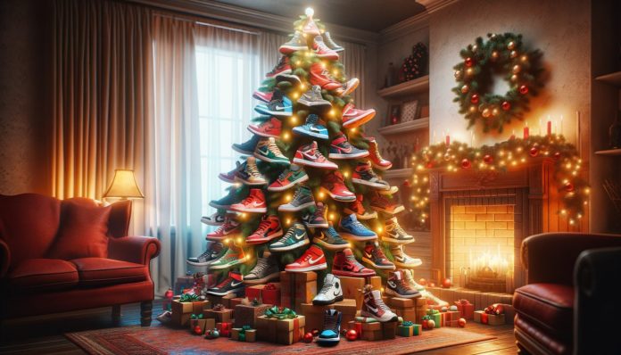 sapin sneakers de noel